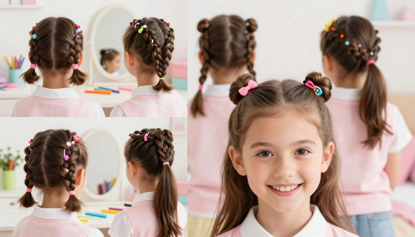 penteado para ir para escola