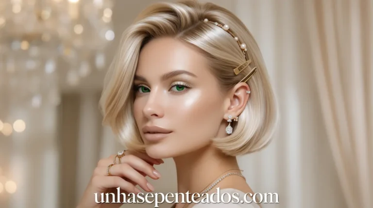 penteado cabelo curto