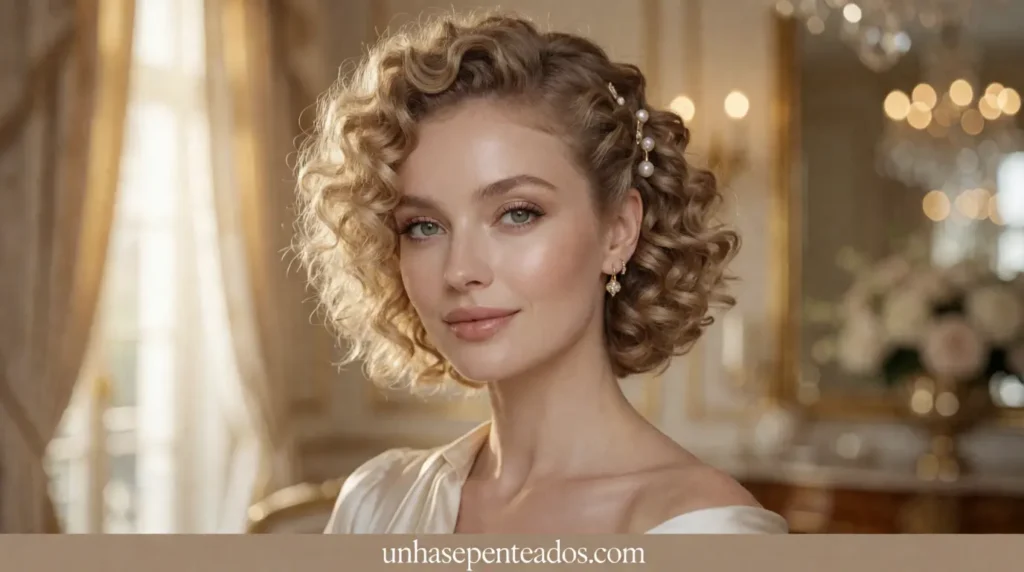 A vibrant close-up portrait of a young woman with short, naturally curly hair styled in Bantu knots. Her hair features multiple small, neatly coiled knots, showcasing the texture and volume of her curls. The background is softly blurred with warm, natural light filtering through, adding a glowing effect that highlights the woman’s joyful expression. She wears modest casual clothing with earth tones, complementing her hair. The shot is framed with a slight tilt, utilizing a shallow depth of field to focus closely on the Bantu knots, emphasizing their unique pattern and style. The overall mood is uplifting and empowering, perfect for celebrating natural hairstyles.