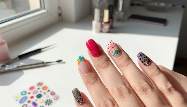 adesivo nas unhas