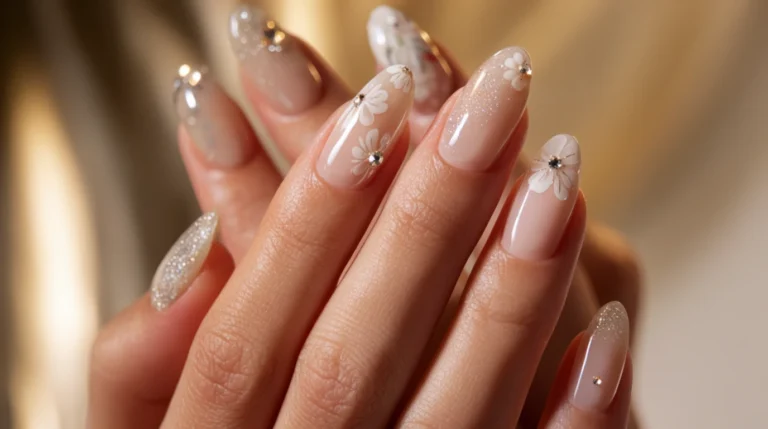 unhas em gel decoradas