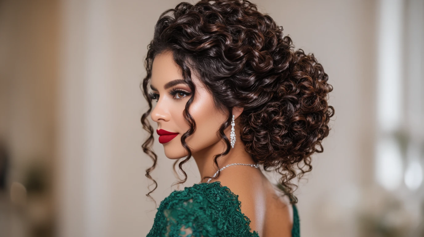 penteado cabelo cacheado